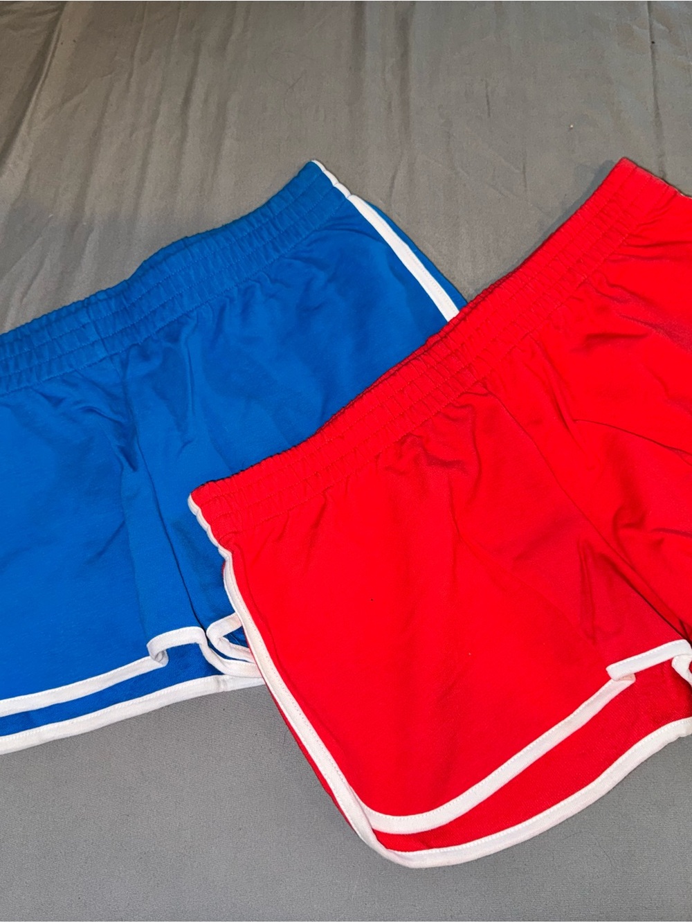 Forever 21 Red & Blue Athletic Shorts Large 2 Pairs